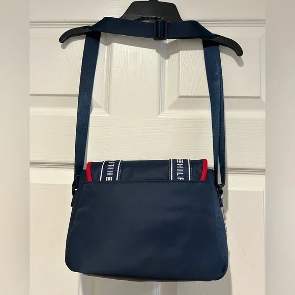 Tommy Hilfiger Blue and Red Crossbody Bag with Signature Stripes - Picture 2 of 8